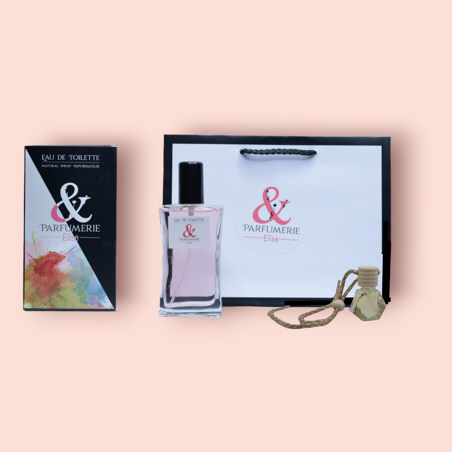 Coffret 62 - Un parfum générique de Black opium + son diffuseur voiture - Parfumerie Elise