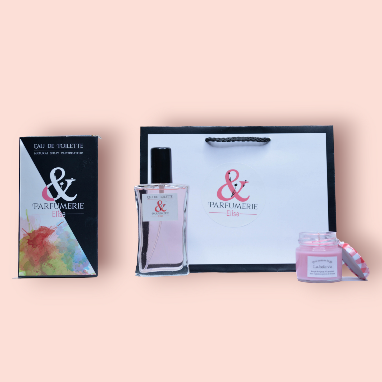 Coffret 17 - Un parfum générique de La vie est belle + sa bougie générique - Parfumerie Elise