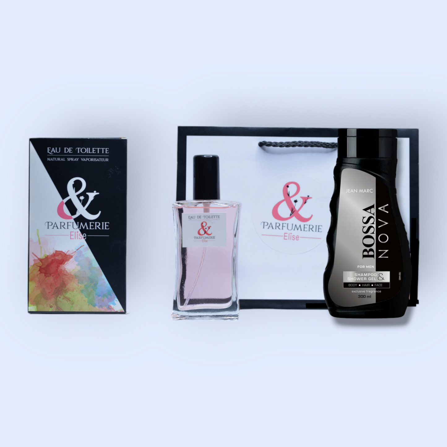 Coffret 34 - Un parfum générique de Bottle + son gel douche générique - Parfumerie Elise