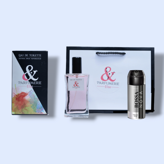 Coffret 35 - Un parfum générique de Boss bottle + son déodorant - Parfumerie Elise
