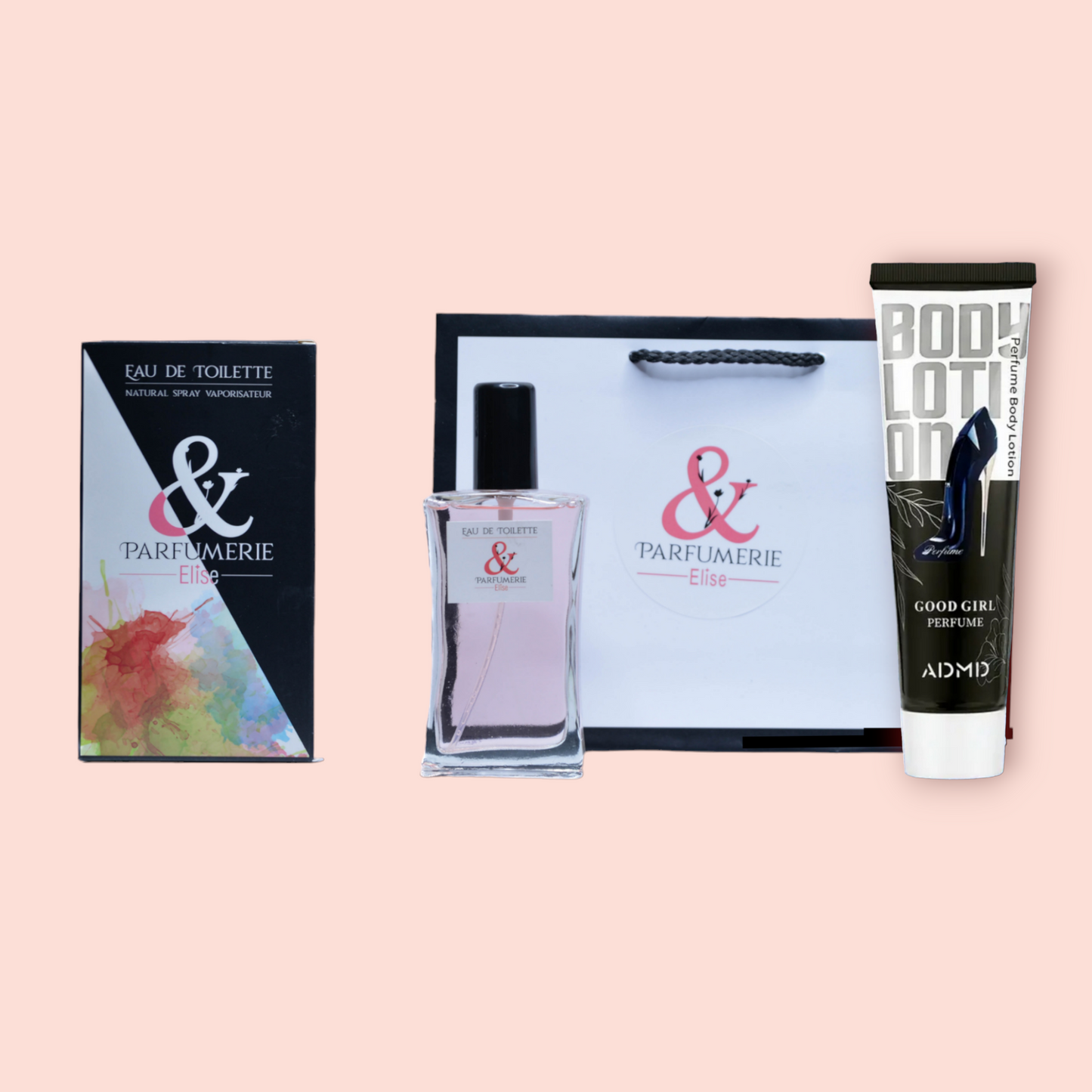 Coffret 26 - Un parfum générique de Good girl + sa crème pour le corps générique - Parfumerie Elise