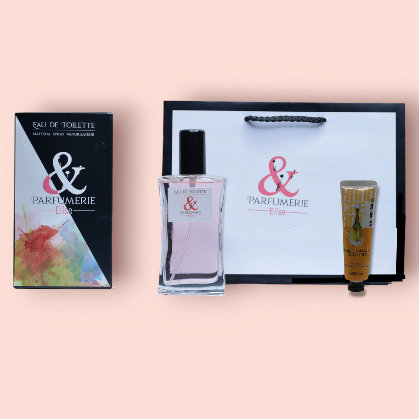 Coffret 77 - Un parfum générique de J'adore + sa crème pour les mains générique - Parfumerie Elise