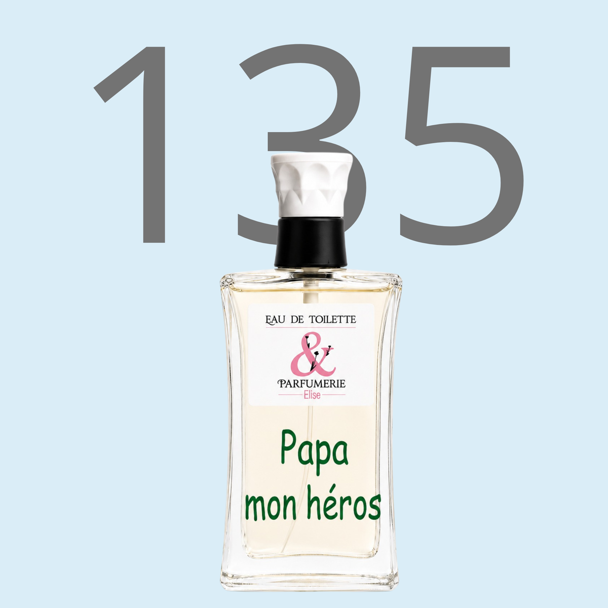 PE N 135 - Générique de Boss Bottle pour homme personnalisé "Papa mon héros"