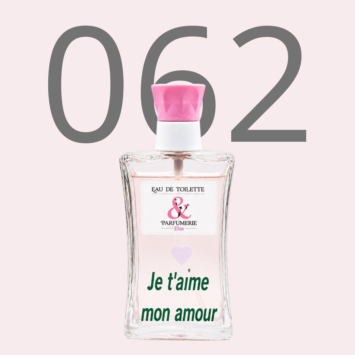 PE N 62 - Générique de Flower pour femme personnalisé "Je t'aime mon amour"