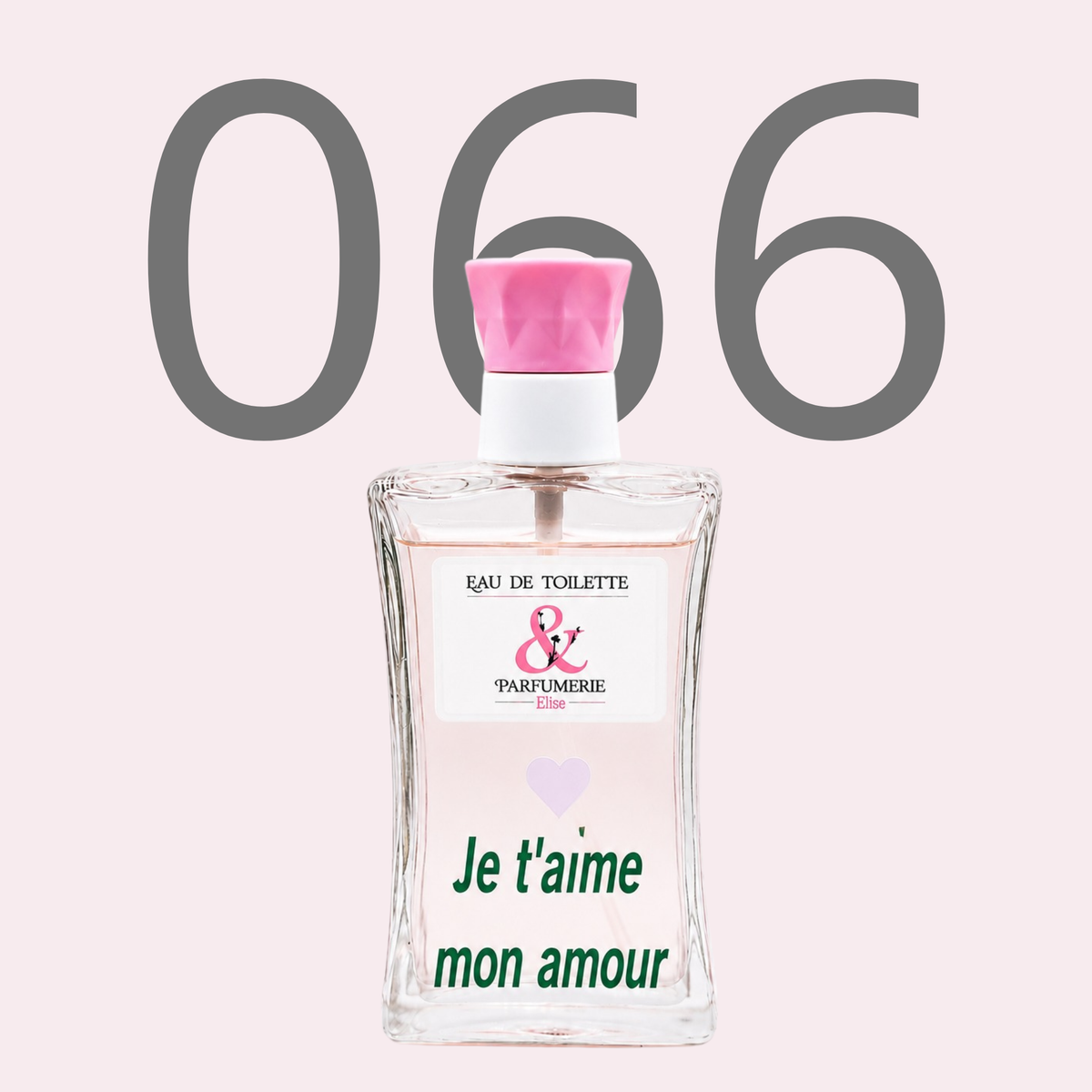 PE N 66 - Générique de Touch of pink personnalisé "Je t'aime mon amour"