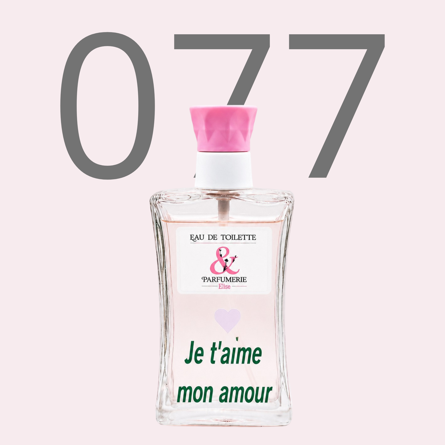 PE N 77 - Générique de Coco Mademoiselle pour femme personnalisé "Je t'aime mon amour"