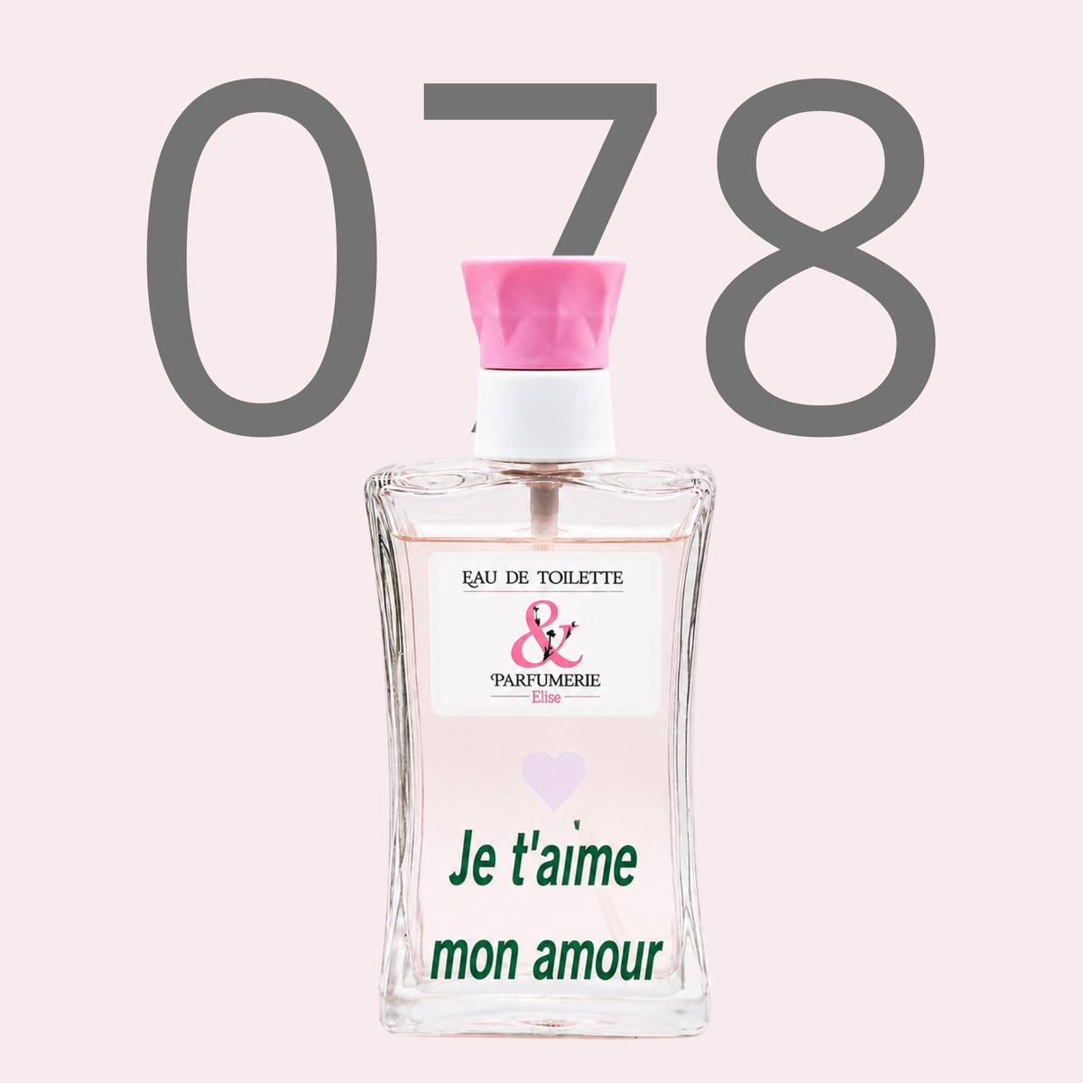 PE N 78 - Générique de Nina rouge personnalisé "Je t'aime mon amour"