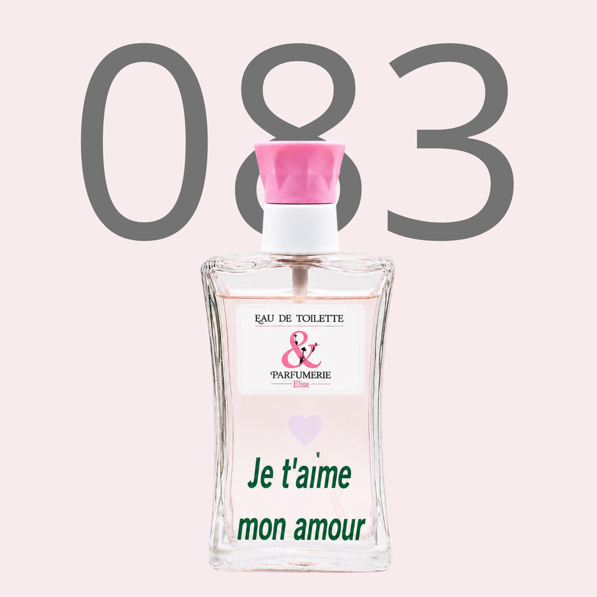 PE N 83 - Générique de Divine pour femme personnalisé "Je t'aime mon amour"