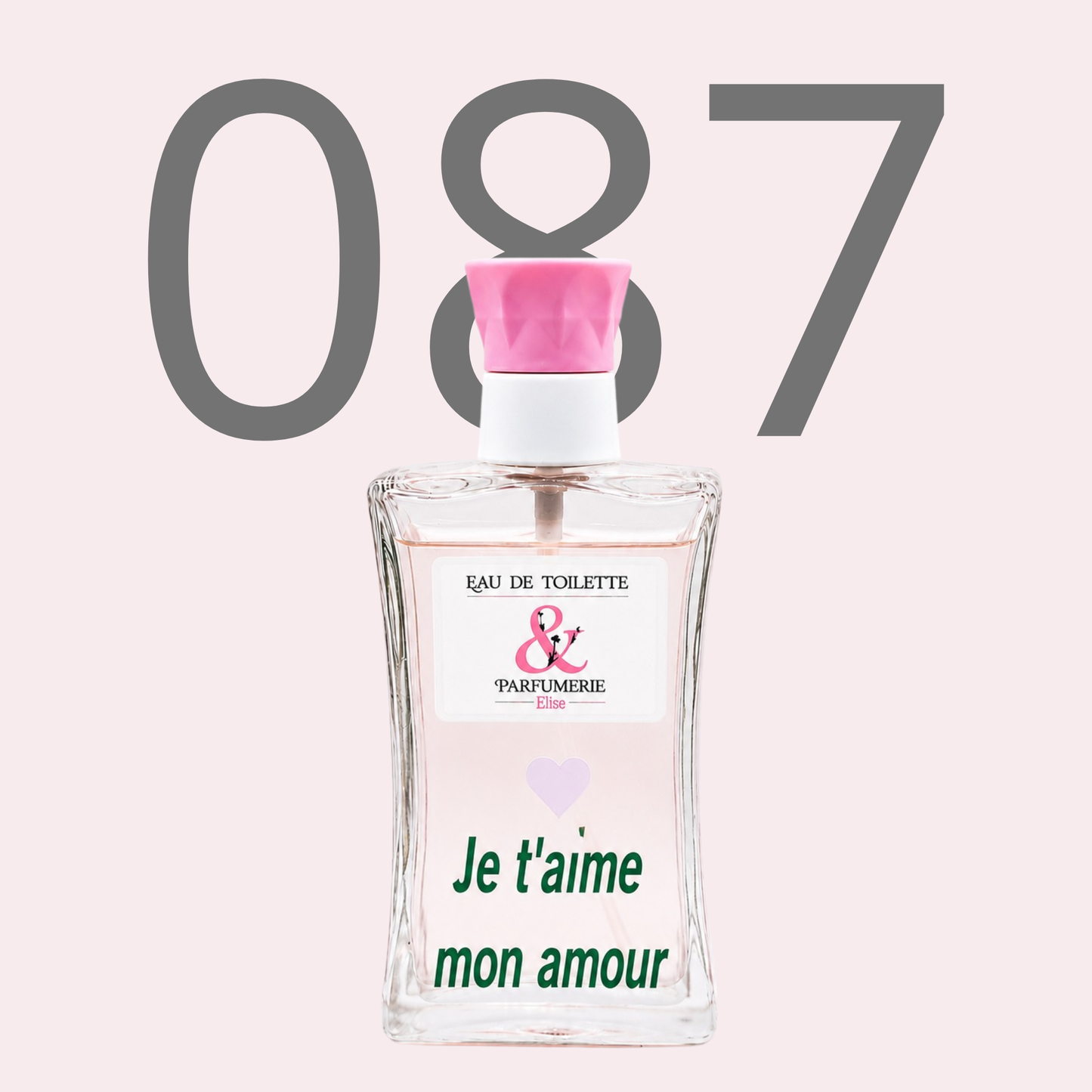 PE N 87 - Générique de Black XS pour femme personnalisé Je t'aime mon amour
