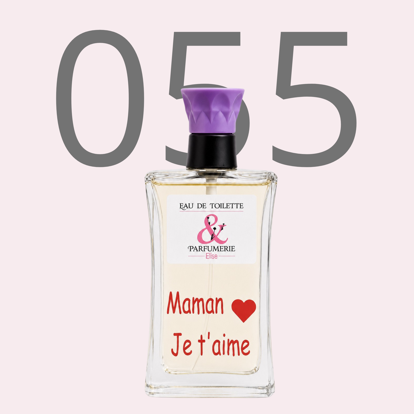 PE N 55 - Générique de J'adore pour femme personnalisé "Maman je t'aime"