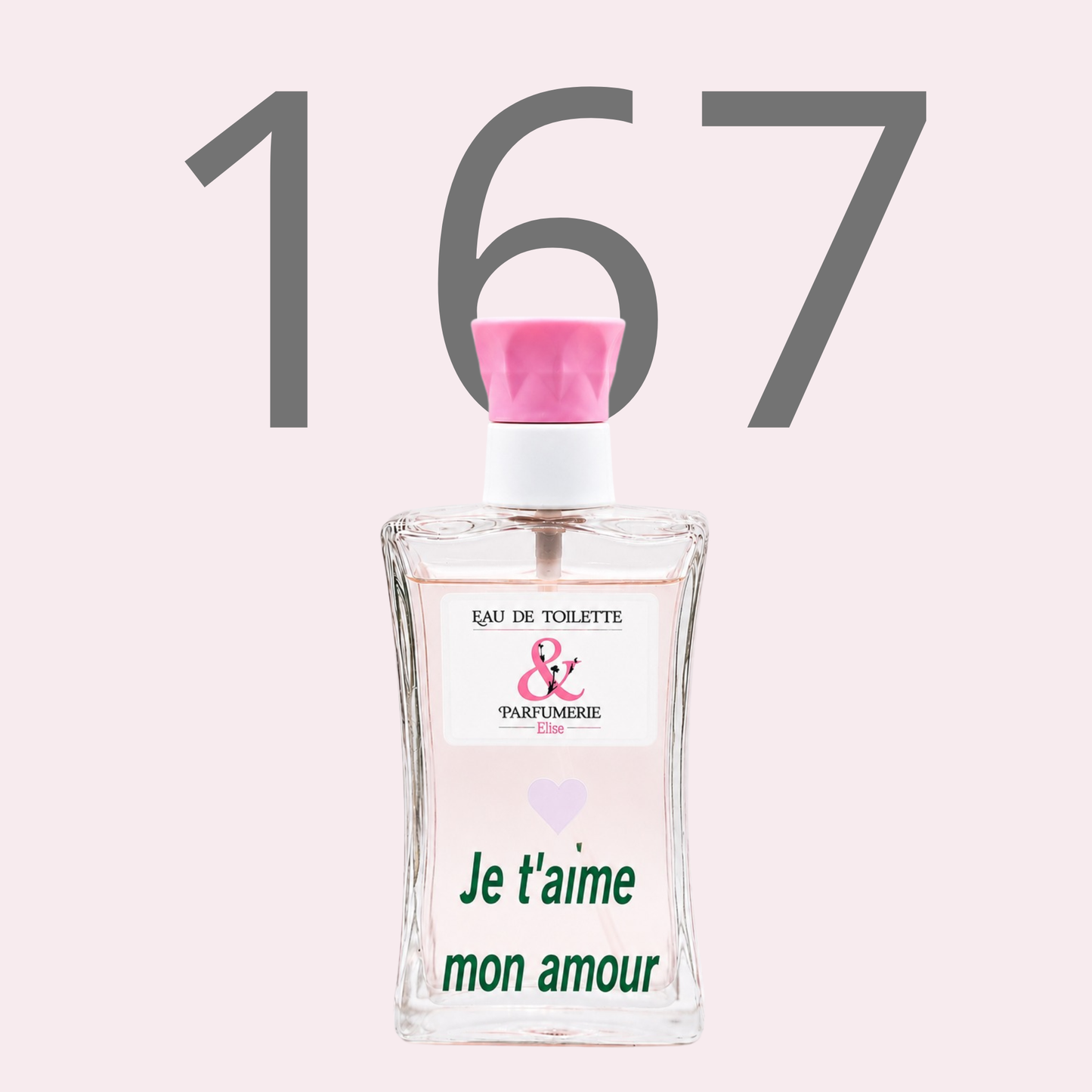 PE N 167 - Générique de Dévotion personnalisé "Je t'aime mon amour"