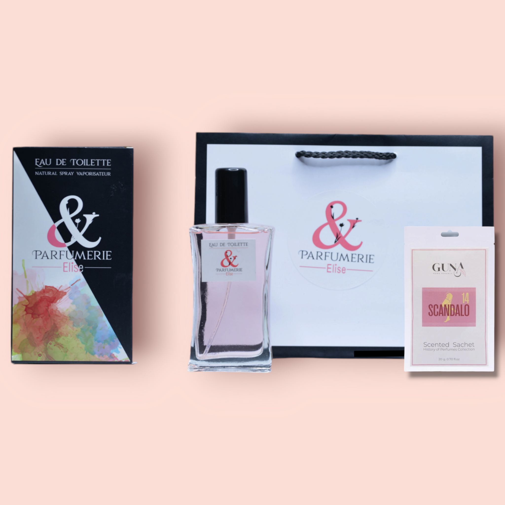 Coffret 18 - Un parfum générique de Scandal 100 ml + son sachet parfumé