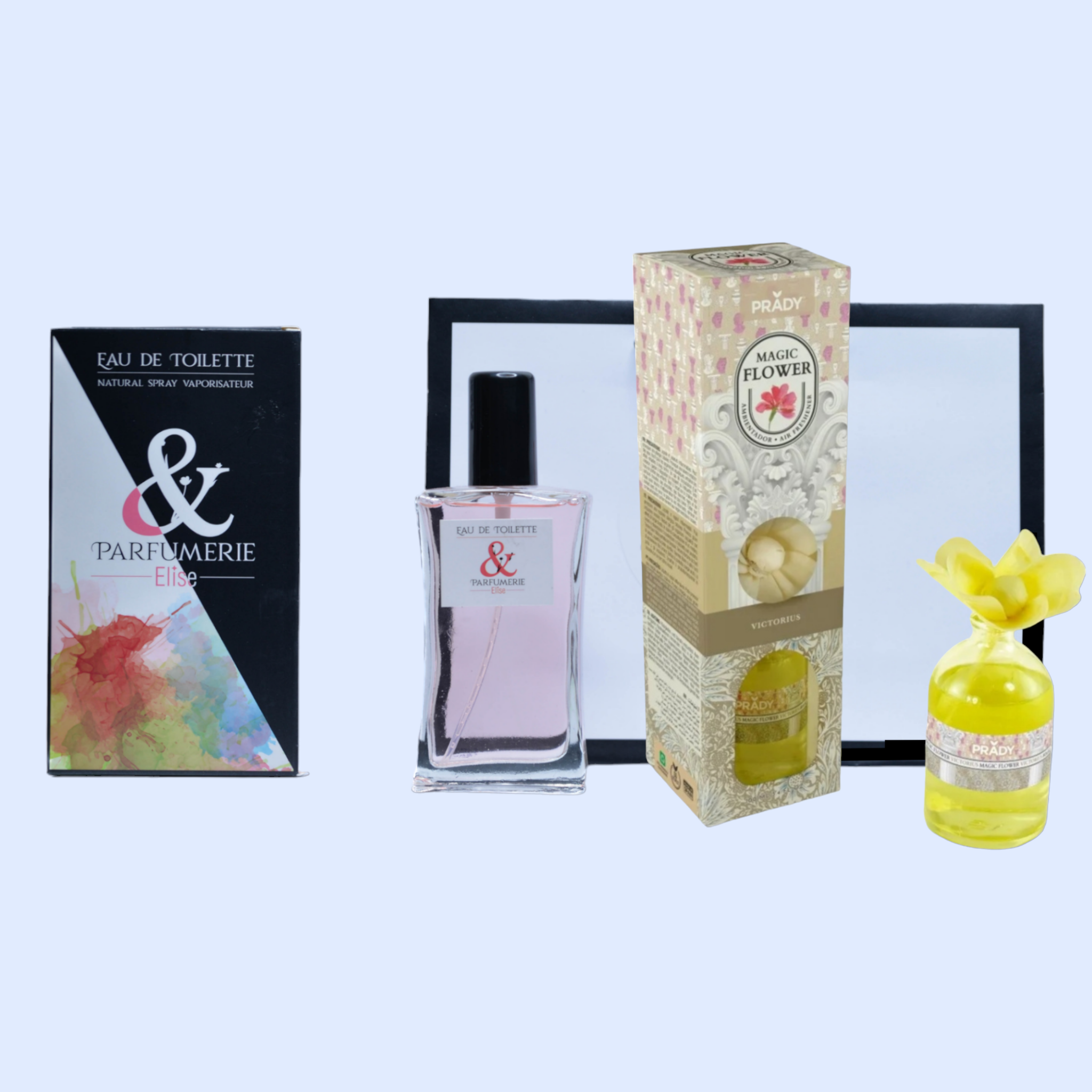 Coffret 3 - Un parfum générique de Invictus + sa fleur diffusion d'intérieur générique