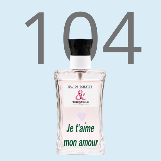 PE N 104 - Générique de 212 sexy men pour homme personnalisé "Je t'aime mon amour"