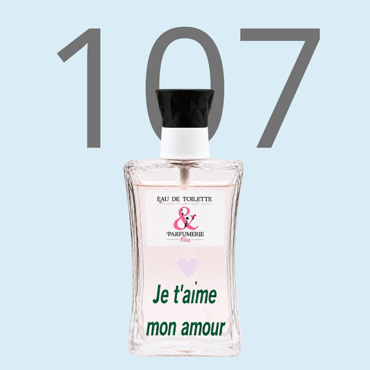 PE N 107 - Générique de Allure pour homme personnalisé "Je t'aime mon amour"