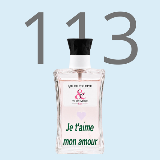PE N 113 - Générique de Aventus pour homme personnalisé "Je t'aime mon amour"