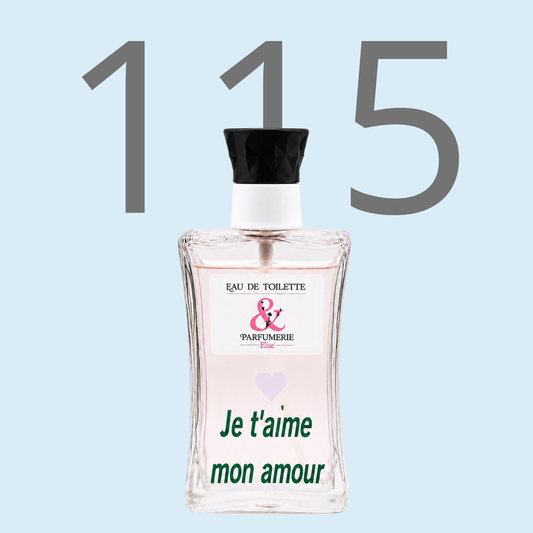 PE N 115 - Générique de Boss bottle pacific pour homme personnalisé "Je t'aime mon amour"