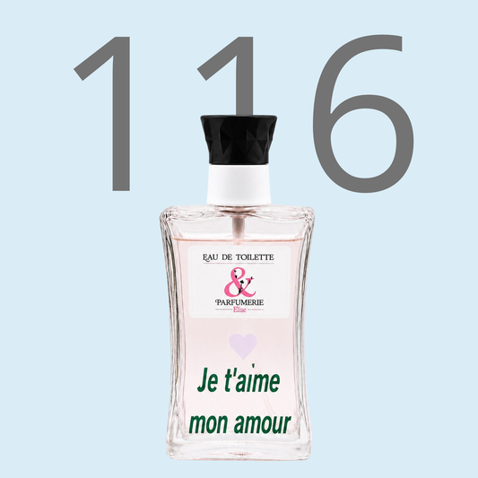 PE N 116 - Générique de Dior intense pour homme personnalisé "Je t'aime mon amour"