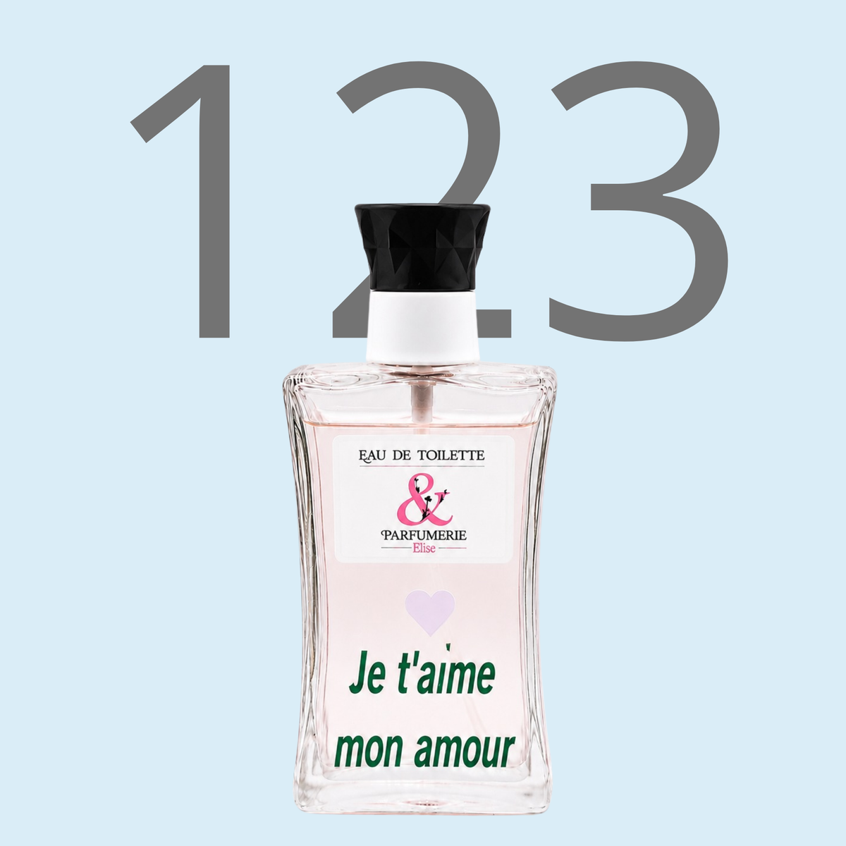 PE N 123 - Générique de The one pour homme personnalisé "Je t'aime mon amour"
