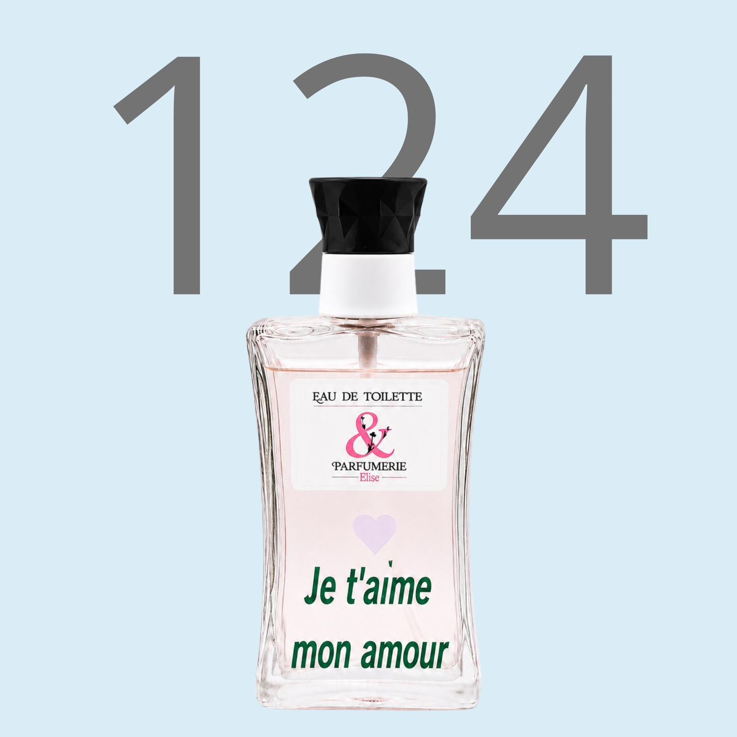 PE N 124 - Générique de K pour homme personnalisé "Je t'aime mon amour"