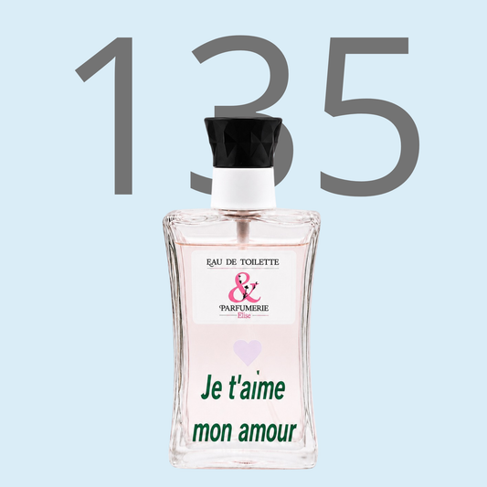 PE N 105 - Générique de 212 men pour homme personnalisé "Je t'aime mon amour"