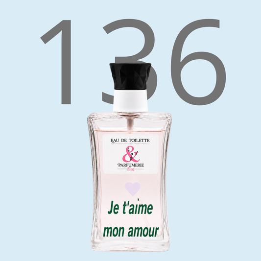 PE N 136 - Générique de Boss bottle night pour homme personnalisé "Je t'aime mon amour"