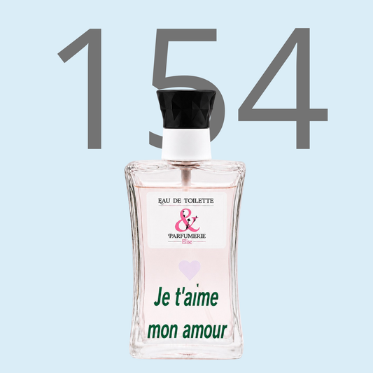 PE N 154 - Générique de L'eau rochas pour homme personnalisé "Je t'aime mon amour"