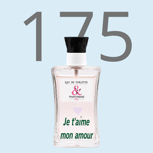 PE N 175 - Générique de Sauvage pour homme personnalisé "Je t'aime mon amour"