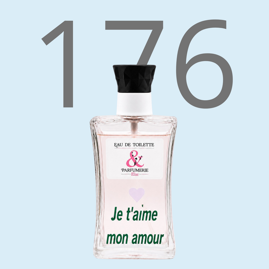 PE N 176 - Générique de Bleu pour homme personnalisé "Je t'aime mon amour"