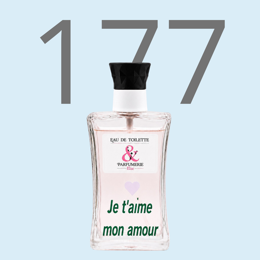 PE N 177 - Générique de Fahrenheit pour homme personnalisé "Je t'aime mon amour"