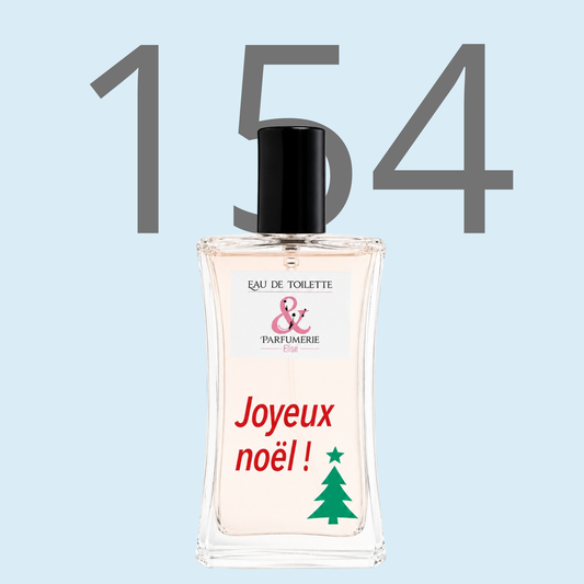 PE N 154 - Générique de L'eau rochas pour homme personnalisé Joyeux Noel*