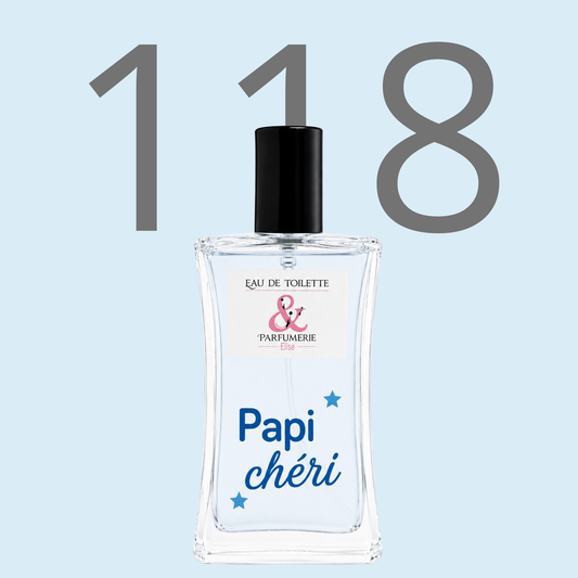 PE N 118 - Générique de Eau sauvage personnalisé "Papi chéri"