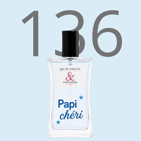 PE N 136 - Générique de Boss bottle night pour homme personnalisé "Papi chéri"