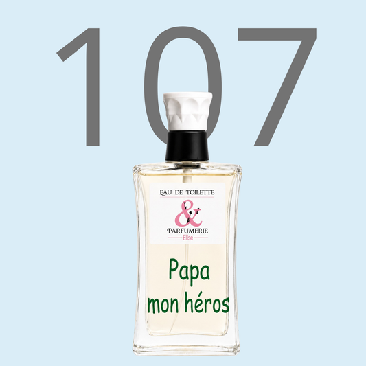 PE N 107 - Générique de Allure pour homme personnalisé "Papa mon héros"
