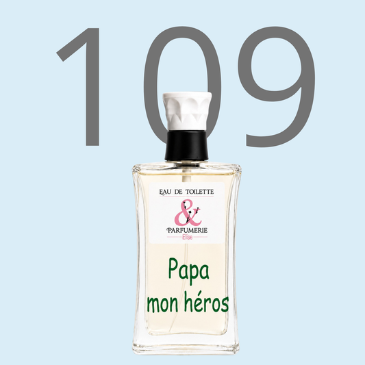 PE N 109 - Générique de CK man pour homme personnalisé "Papa mon héros"