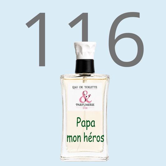PE N 116 - Générique de Dior intense pour homme personnalisé "Papa mon héros"