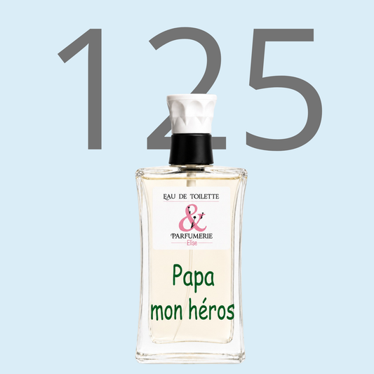 PE N 125 - Générique de Light blue pour homme personnalisé "Papa mon héros"