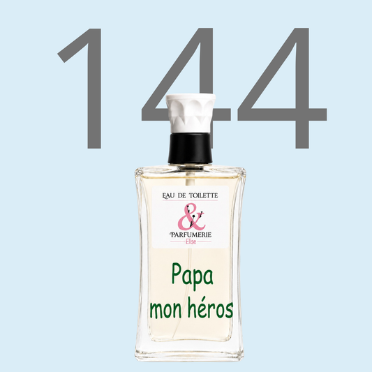 PE N 144 - Générique de Le mâle pour homme personnalisé "Papa mon héros"