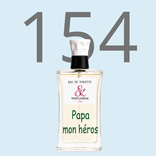 PE N 154 - Générique de L'eau rochas pour homme personnalisé Papa mon héros