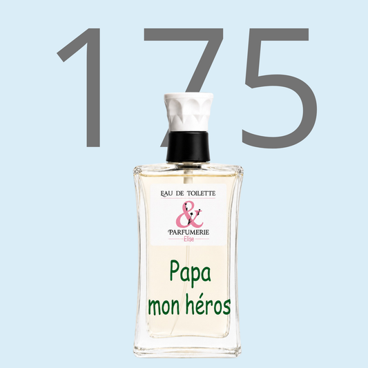 PE N 175 - Générique de Sauvage pour homme personnalisé "Papa mon héros"