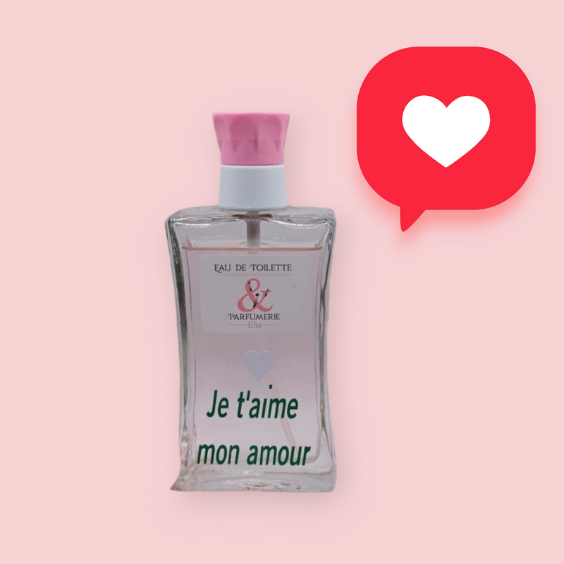 N 23 - Générique de Elixir pour femme personnalisé "Je t'aime mon amour"