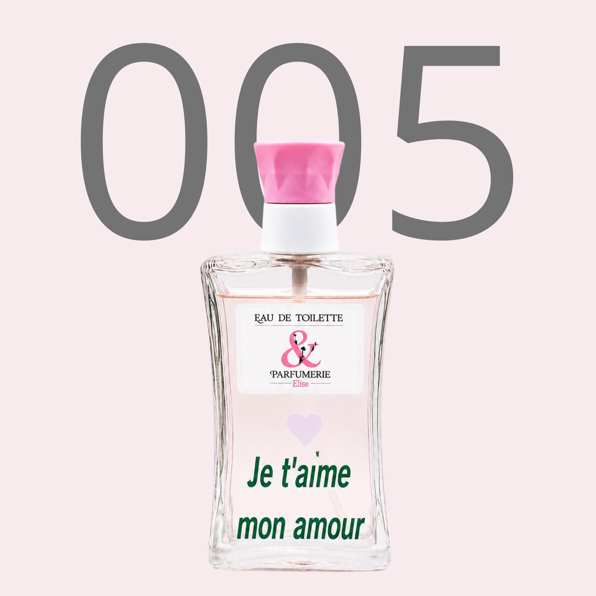 PE N 5 - Générique de 212 sexy personnalisé "Je t'aime mon amour"