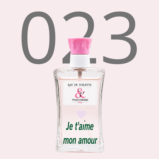 PE N 23 - Générique de Elixir pour femme personnalisé "Je t'aime mon amour"