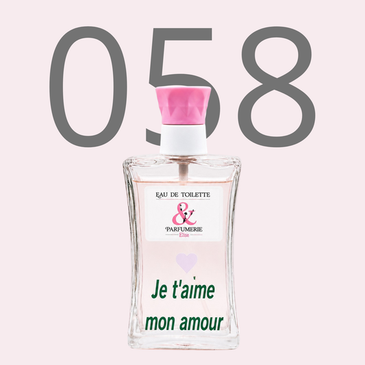 PE N 58 - Générique de Scandal pour femme personnalisé "Je t'aime mon amour"