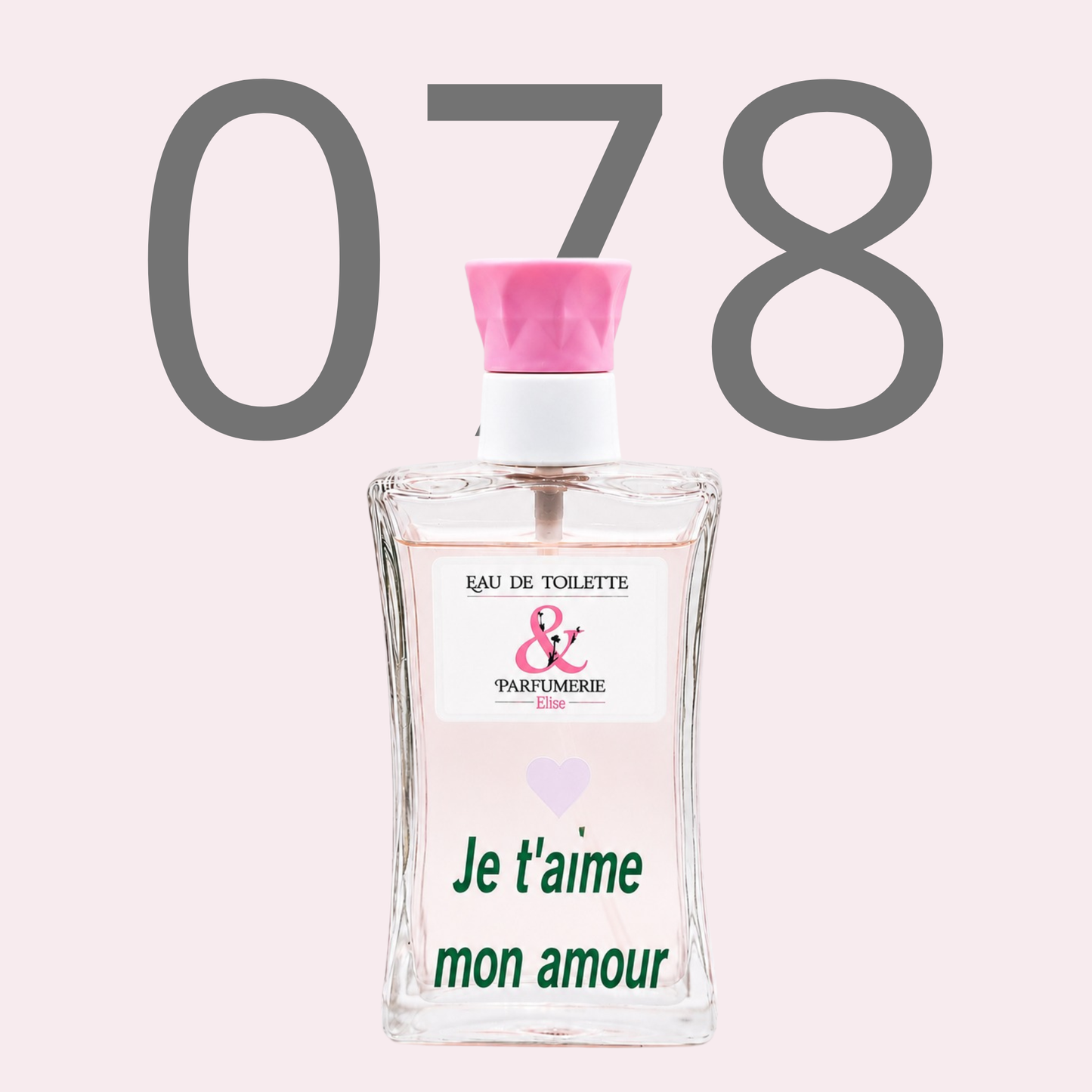 PE N 78 - Générique de Nina rouge personnalisé "Je t'aime mon amour"