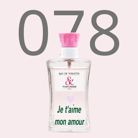 PE N 78 - Générique de Nina rouge personnalisé "Je t'aime mon amour"