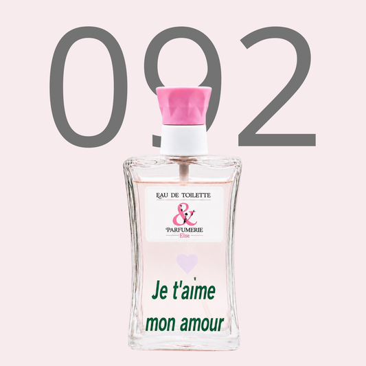 PE N 92 - Générique de Gucci Flora Georgous Orchid personnalisé "Je t'aime mon amour"