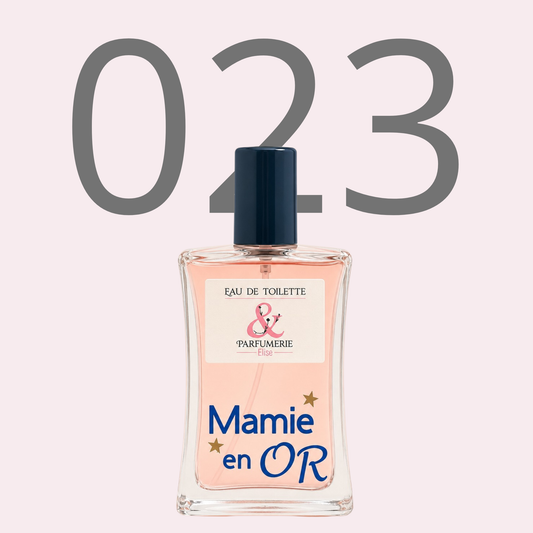 PE N 23 - Générique de Elixir pour femme personnalisé "Mamie en or"