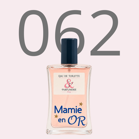 PE N 62 - Générique de Flower pour femme personnalisé Mamie en or
