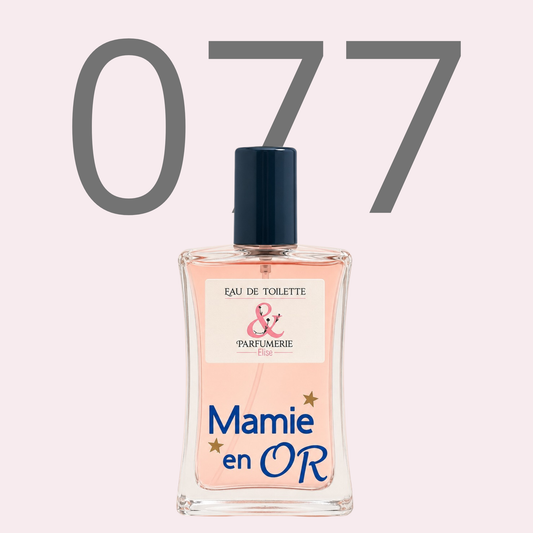 PE N 77 - Générique de Coco Mademoiselle pour femme personnalisé Mamie en or